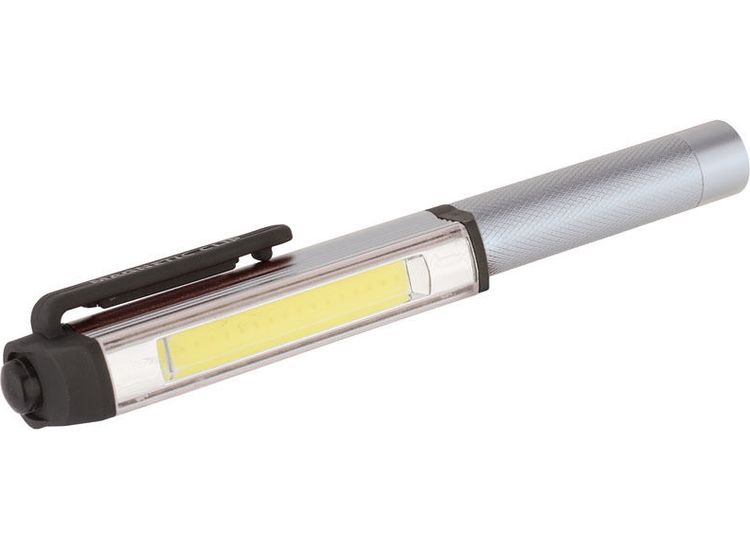 Draper 66009 COB LED Aluminium Pocket Torch (3W) (3 x AAA Batteries)