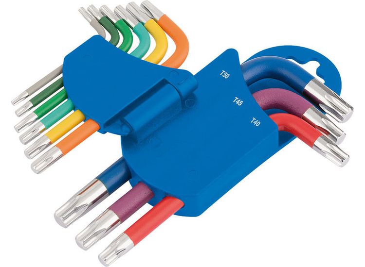 Draper 66135 Metric Coloured Short Arm TX-STAR&amp;#174; Key Set (9 Piece)