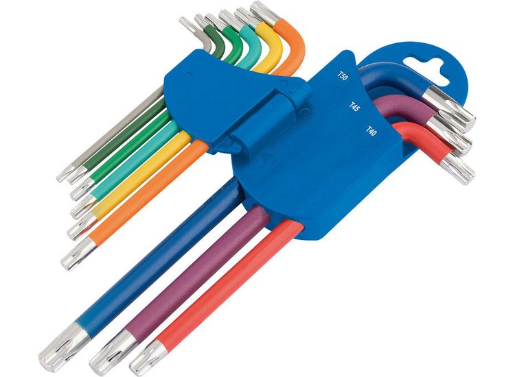 Draper 66143 Metric Coloured Long Arm TX-STAR&amp;#174; Key Set (9 Piece)