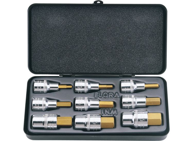 Draper 66202 Metric Hexagon Socket Bit Set (9 Piece)