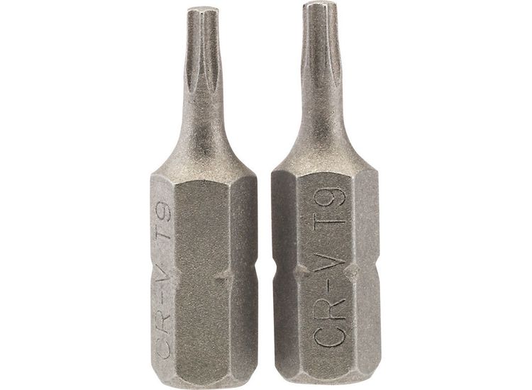 Draper 66427 T9 1/4" Hex TX-STAR&amp;#174; Insert Bit 25mm Long x 2