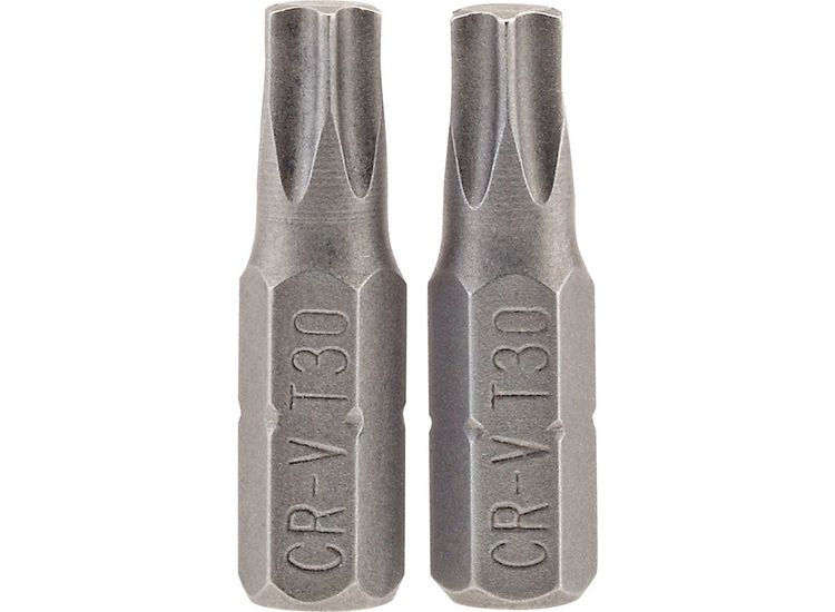 Draper 66435 T30 1/4" Hex TX-STAR&amp;#174; Insert Bit 25mm Long x 2