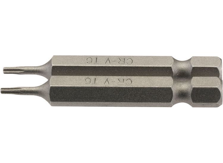 Draper 66481 T6 1/4" Hex TX-STAR&amp;#174; Insert Bit 50mm Long x 2
