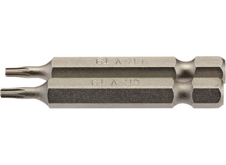 Draper 66485 T9 1/4" Hex TX-STAR&amp;#174; Insert Bit 50mm Long x 2