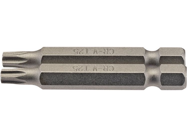 Draper 66489 T25 1/4" Hex TX-STAR&amp;#174; Insert Bit 50mm Long x 2