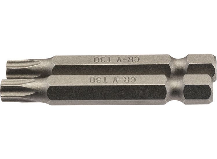 Draper 66491 T30 1/4" Hex TX-STAR&amp;#174; Insert Bit 50mm Long x 2