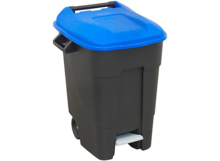 Sealey BM100PB Refuse/Wheelie Bin with Foot Pedal 100ltr - Blue