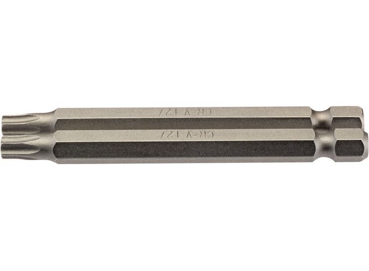 Draper 66851 T27 1/4" Hex TX-STAR&amp;#174; Insert Bit 75mm Long x 2