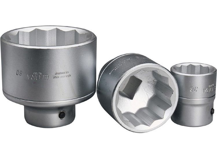 Elora 67492 36mm 1" Sq. Dr. Bi-Hexagon Socket