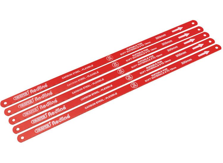 Draper 68414 300mm Hacksaw Blades - Card of 5