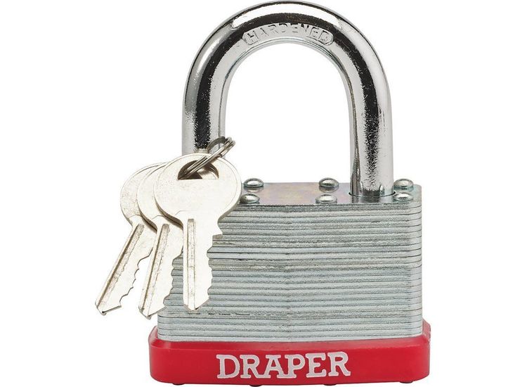 Draper 68807 65mm Laminated Steel Padlock