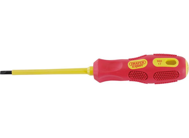 Draper 69213 4.0mm x 100mm Fully Insulated Plain Slot Screwdriver