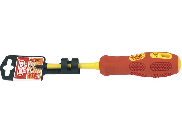 Draper 69222 No.1 x 80mmfully Insulated Cross Slot Screwdriver