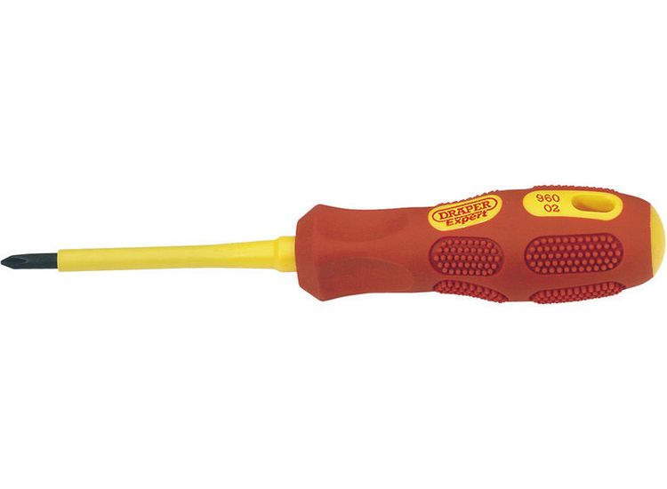 Draper 69225 No 1 x 80mm Fully Insulated Cross Slot Screwdriver (Sold Loose)