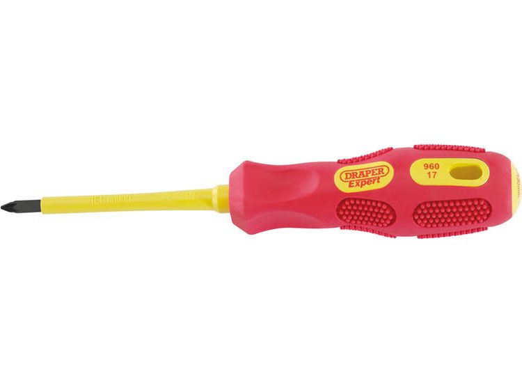 Draper 69228 No.1 x 80mm Fully Insulated PZ Slot Screwdriver