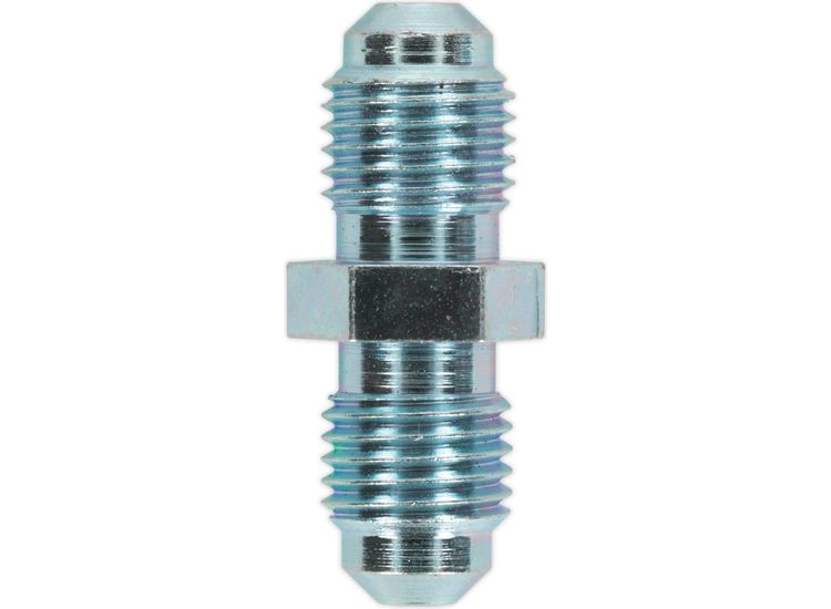 Sealey BN3824MC Brake Tube Connector 3/8"UNF x 24tpi Male to Male Pack of 10