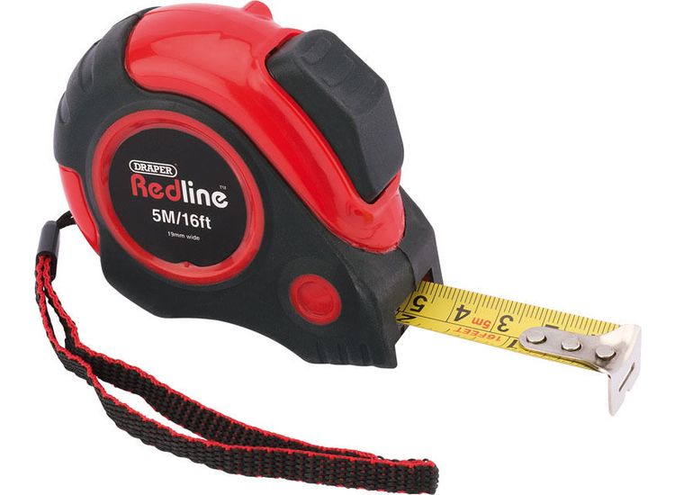 Draper Redline® 69495 Measuring Tape, 5m/16ft x 19mm