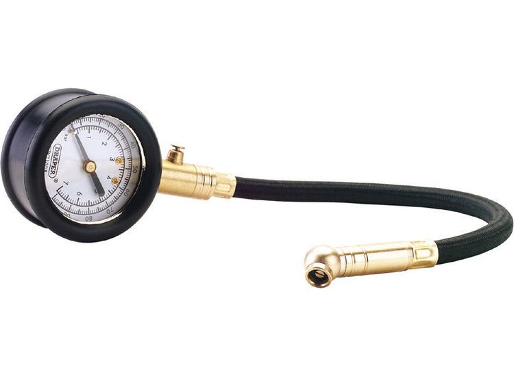 Draper 69924 Tyre Pressure Gauge with Flexible Hose