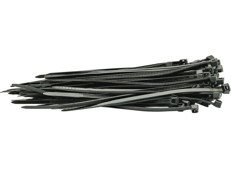 Draper 70389 Black Cable Ties (100 pieces)