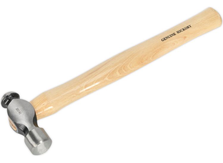 Sealey BPH16 Ball Pein Hammer 1lb Hickory Shaft