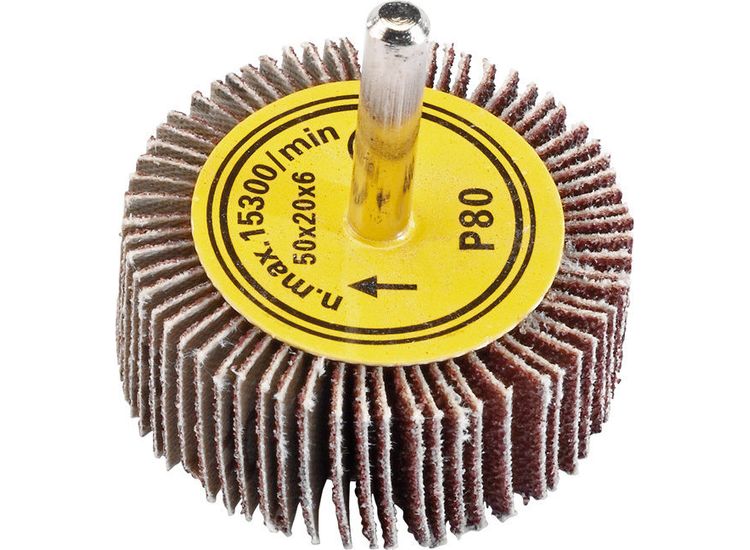 Draper 71826 Abrasive Flap Wheel (50mm x 20mm 80 Grit)