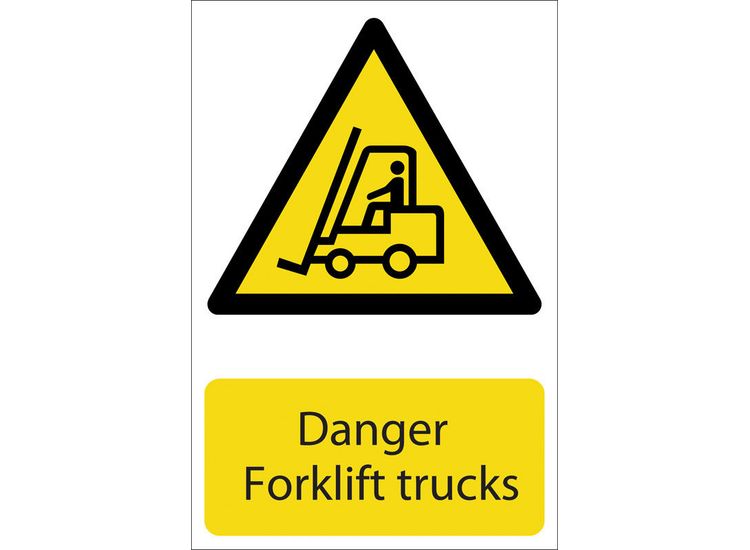 Draper 72360 Danger Forklift Trucks' Hazard Sign