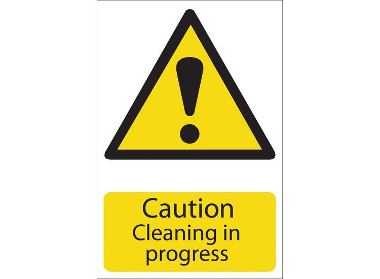 Draper 72440 Caution Cleaning' Hazard Sign