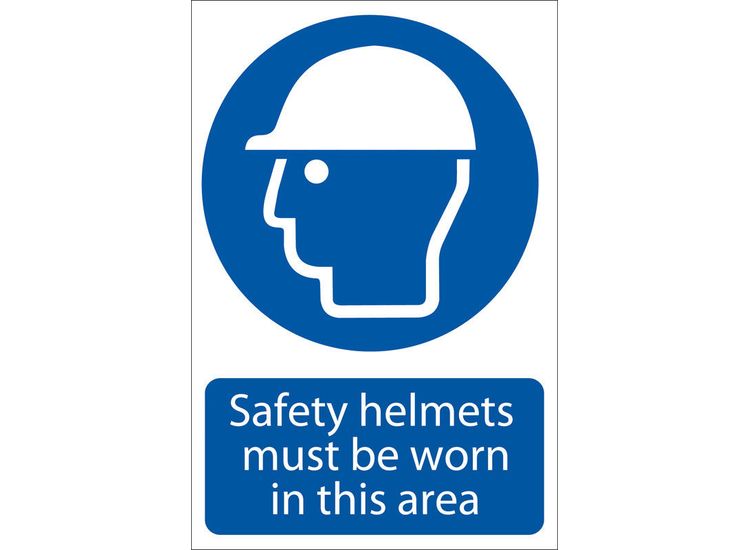 Draper 72869 Safety Helmet Must Be Worn' Mandatory Sign