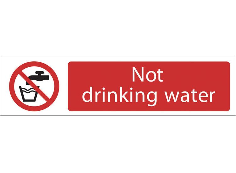 Draper 73160 Not Drinking Water' Prohibition Sign