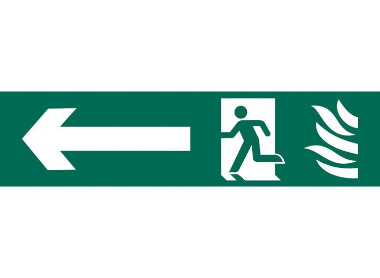 Draper 73165 Running Man Arrow Left' Safety Sign
