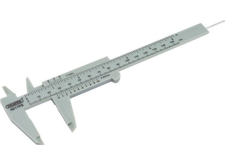 Draper 73863 0 - 150mm or 6" Plastic Vernier Caliper