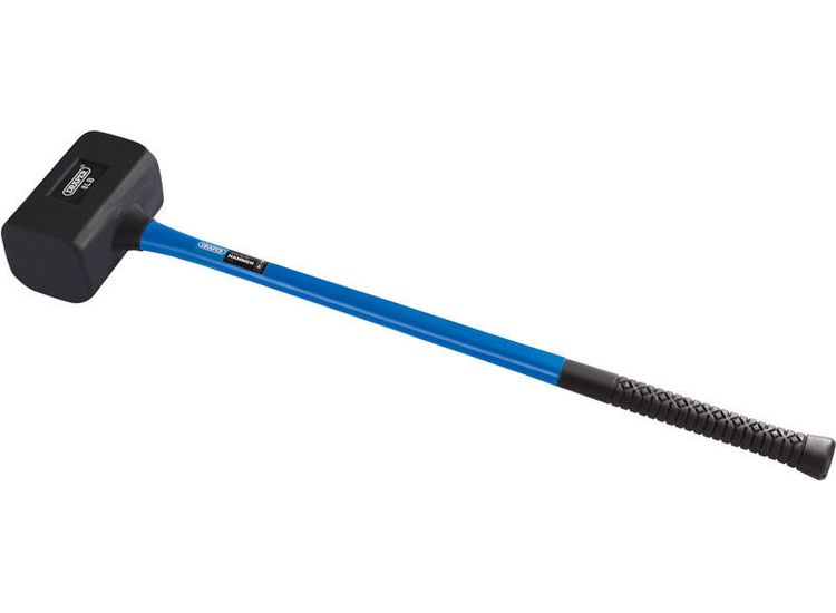 Draper 74318 Rubber Dead Blow Hammer with Fibreglass Shafts (3.6kg/128oz)