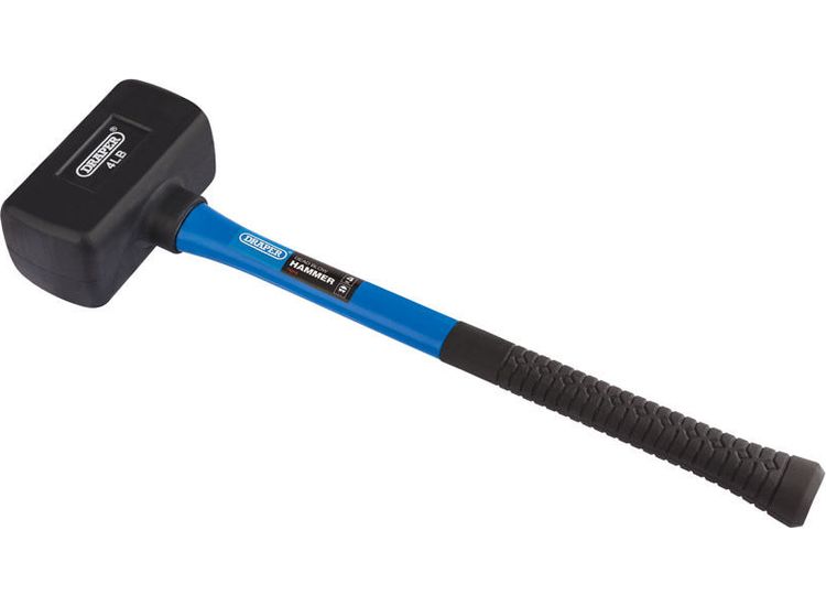 Draper 74319 Rubber Dead Blow Hammer with Fibreglass Shafts (1.8kg/64oz)