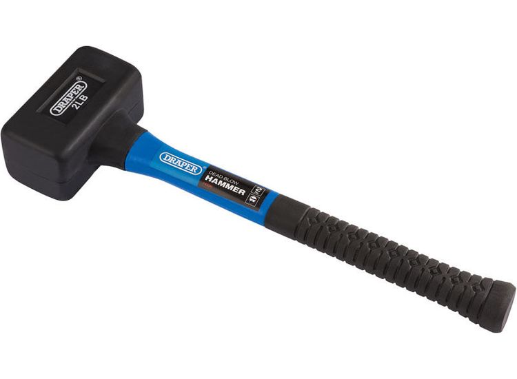 Draper 74320 Rubber Dead Blow Hammer with Fibreglass Shafts (900g/32oz)