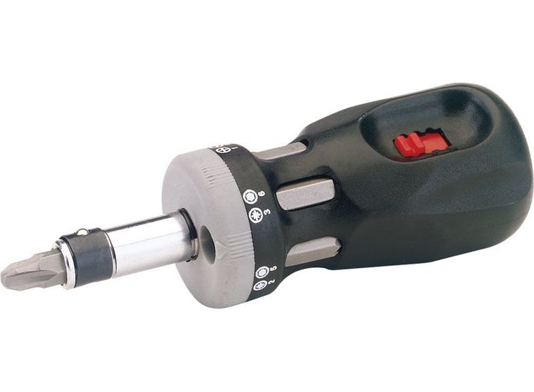 Draper 75065 Chubby Ratcheting Screwdriver and Bit Set (7 Piece)