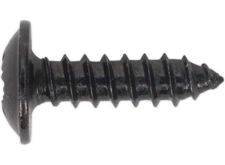 Sealey BST3513 Self Tapping Screw 3.5 x 13mm Flanged Head Black Pozi BS 4174 Pack of 100
