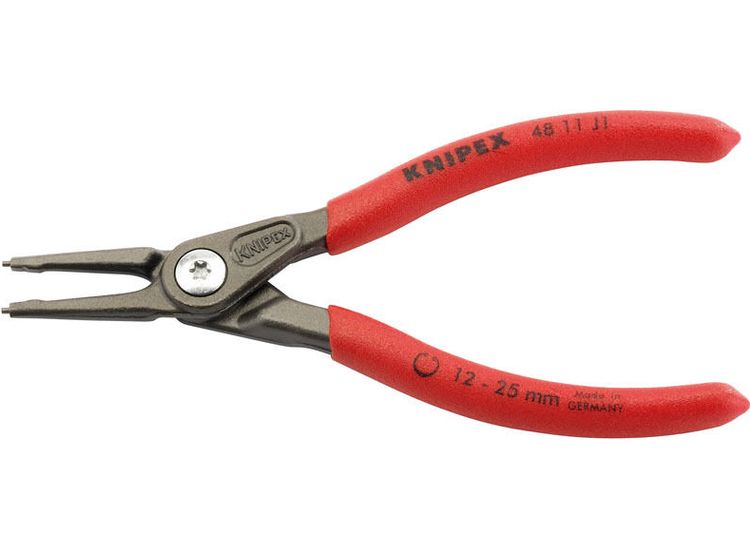 Draper 75078 Knipex 48 11 J1 140mm Internal Straight Tip Circlip Pliers 12 - 25mm Capacity