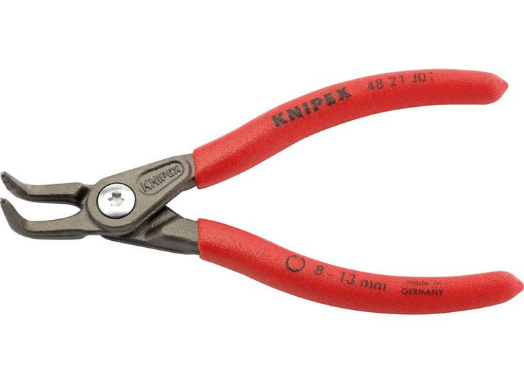 Draper 75082 Knipex 48 21 J01 130mm 90&amp;deg; Internal Straight Tip Circlip Pliers 8 - 13mm Capacity