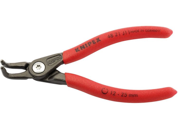 Draper 75083 Knipex 48 21 J11 130mm 90&amp;deg; Internal Straight Tip Circlip Pliers 12 - 25mm Capacity