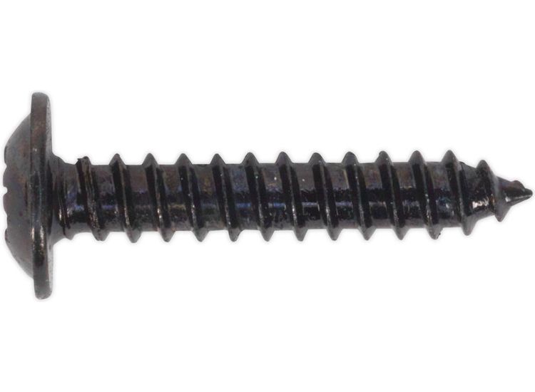 Sealey BST3519 Self Tapping Screw 3.5 x 19mm Flanged Head Black Pozi BS 4174 Pack of 100