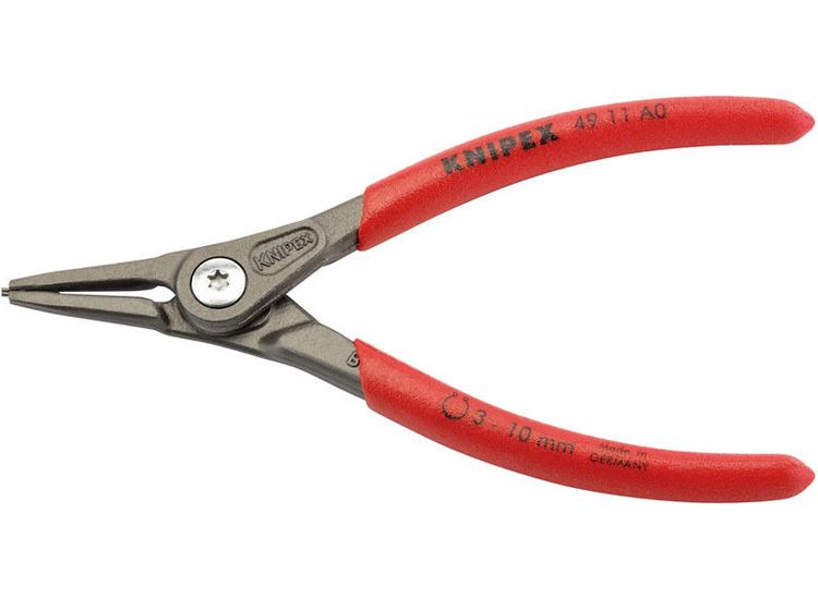 Draper 75088 Knipex 49 11 A0 140mm External Straight Tip Circlip Pliers 3 - 10mm Capacity