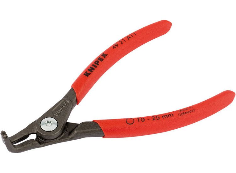 Draper 75094 Knipex 49 21 A11 130mm 90&amp;deg; External Straight Tip Circlip Pliers 10 - 25mm Capacity
