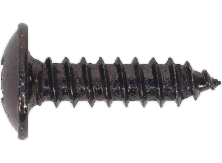 Sealey BST4216 Self Tapping Screw 4.2 x 16mm Flanged Head Black Pozi BS 4174 Pack of 100