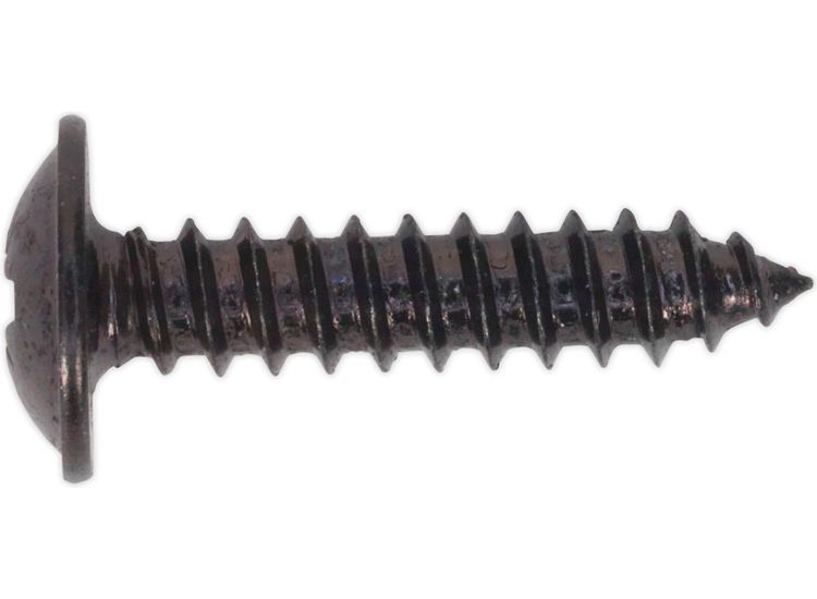 Sealey BST4219 Self Tapping Screw 4.2 x 19mm Flanged Head Black Pozi BS 4174 Pack of 100