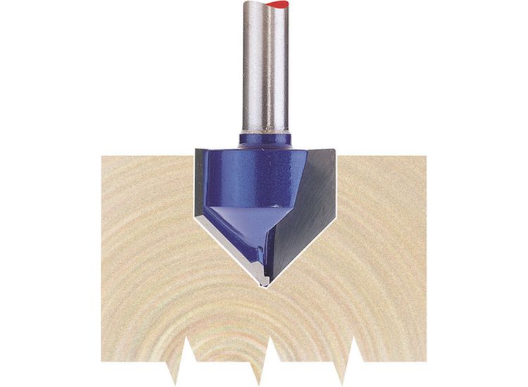 Draper 75337 1/4" Groove 19mm x 90&amp;deg; TCT Router Bit
