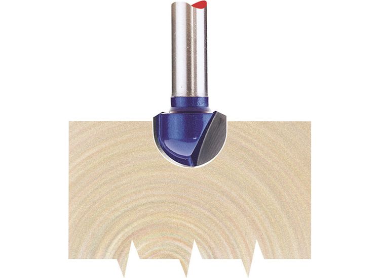 Draper 75345 1/4" Core Box 12.7 x 6.35mm Radius TCT Router Bit