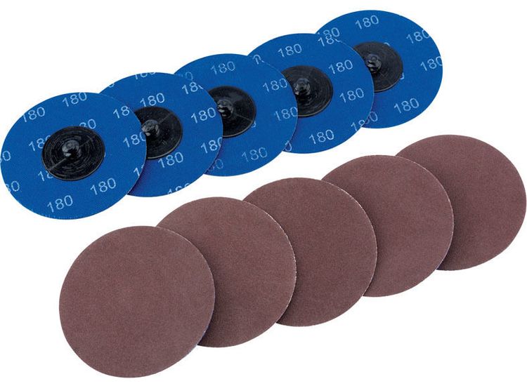 Draper 75618 Ten 75mm 180 Grit Aluminium Oxide Sanding Discs