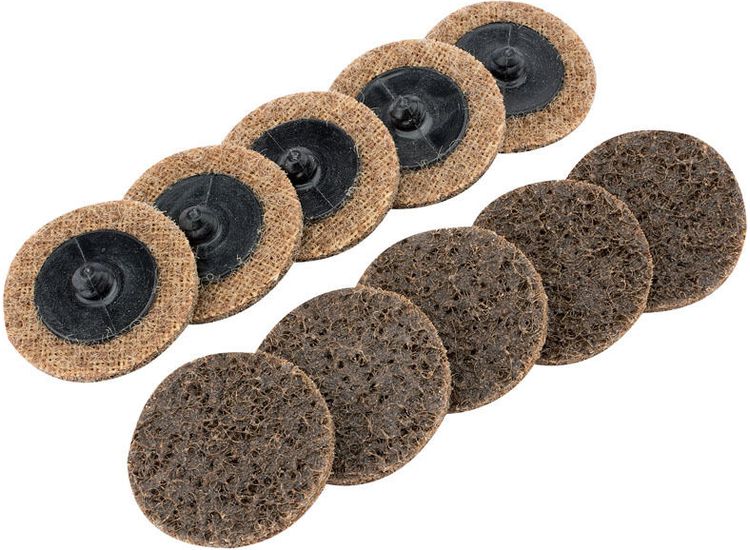 Draper 75625 Ten 50mm Polycarbide Abrasive Pads (Course)