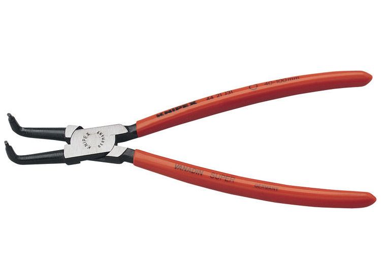 Draper 75778 Knipex 44 21 J31 SBE 40mm - 100mm J3190&amp;deg; Bent Internal Circlip Pliers