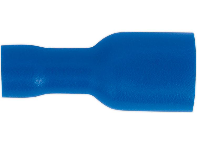 Sealey BT16 Fully Insulated Terminal 6.3mm Female Blue Pack of 100